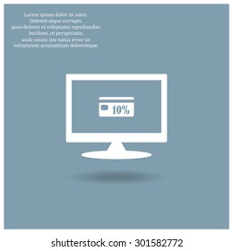Discount label. icon. vector design