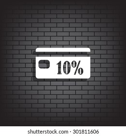 Discount label. icon. vector design