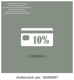 Discount label. icon. vector design
