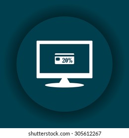 Discount label. icon. vector design