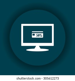 Discount label. icon. vector design