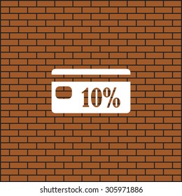 Discount label. icon. vector design