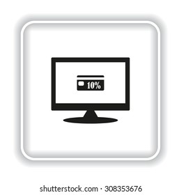 Discount label. icon. vector design