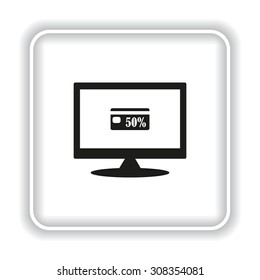 Discount label. icon. vector design