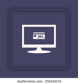 Discount label. icon. vector design