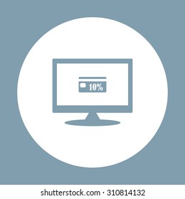Discount label. icon. vector design
