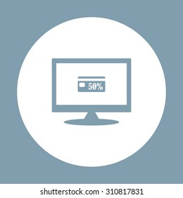 Discount label. icon. vector design