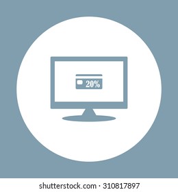 Discount label. icon. vector design