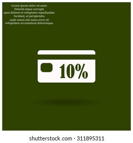 Discount label. icon. vector design