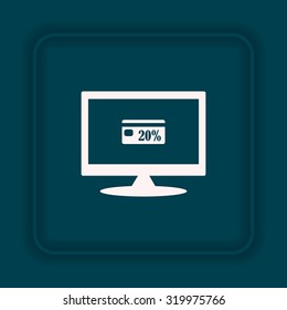 Discount label. icon. vector design