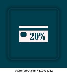 Discount label. icon. vector design