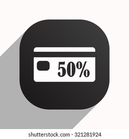 Discount label. icon. vector design