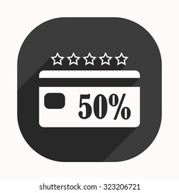 Discount label. icon. vector design