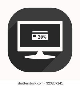 Discount label. icon. vector design
