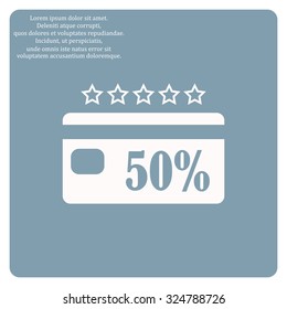 Discount label. icon. vector design