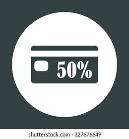 Discount label. icon. vector design