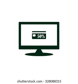 Discount label. icon. vector design