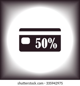Discount label. icon. vector design