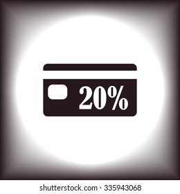 Discount label. icon. vector design