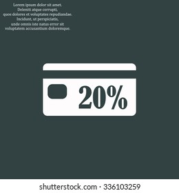 Discount label. icon. vector design