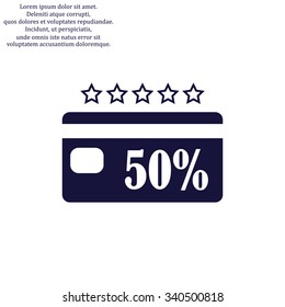 Discount label. icon. vector design