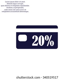 Discount label. icon. vector design