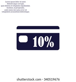 Discount label. icon. vector design