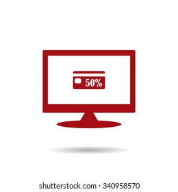 Discount label. icon. vector design