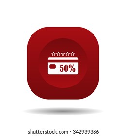 Discount label. icon. vector design