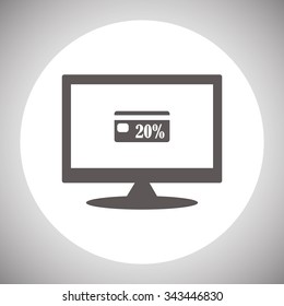 Discount label. icon. vector design