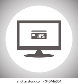 Discount label. icon. vector design