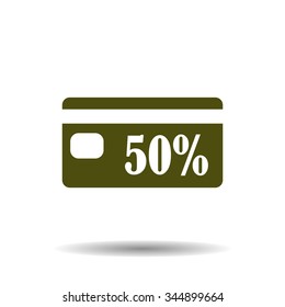 Discount label. icon. vector design