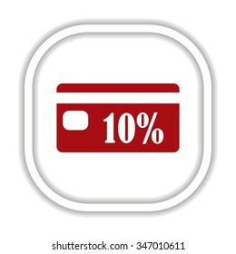 Discount label. icon. vector design