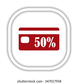 Discount label. icon. vector design