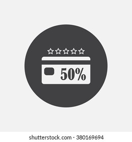 Discount label. icon. vector design