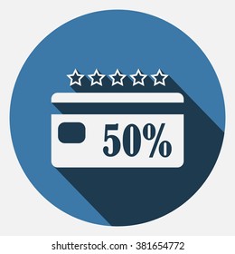 Discount label. icon. vector design