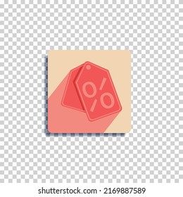 discount label icon vector illustration, EPS 10