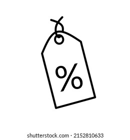 discount label icon vector with modern design