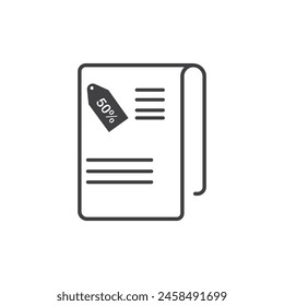 Discount label icon vector template