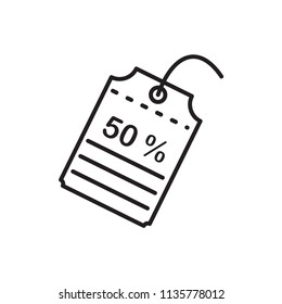 Discount Label Icon,Line Style