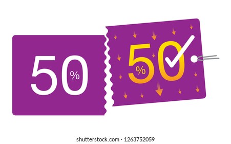 discount label illustration vector