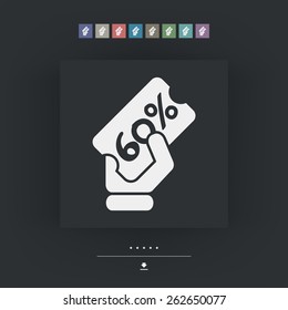 Discount label sale 60%