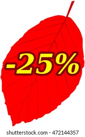 Discount label and sticker, 