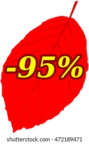 Discount label and sticker, 