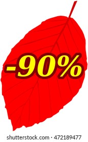 Discount label and sticker, 