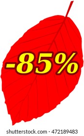 Discount label and sticker, 
