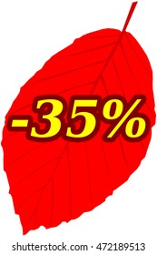 Discount label and sticker, 