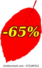 Discount label and sticker, 