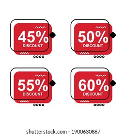 Discount label template. Easy to edit with vector file. Can use for your creative content. Especially about business and advertising.