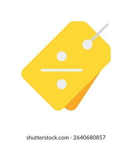 Discount Label Vector for Black Friday Offers. Sale price tag illustration, markdown concept, promotional pricing design